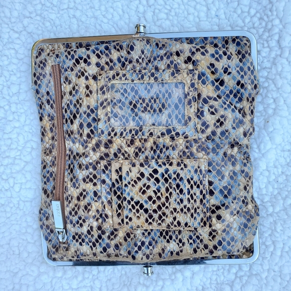 Hobo Lauren Wallet Cosco Snakeskin pattern Leather - Picture 3 of 9